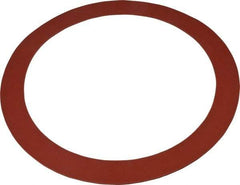 Made in USA - 10" Pipe, 10-3/4" ID x 13-3/8" OD Flange Gasket - Red Rubber, Red, 1/8" Thick - Exact Industrial Supply
