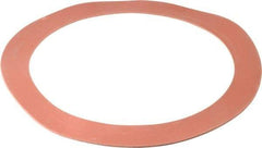 Made in USA - 12" Pipe, 12-3/4" ID x 16-1/8" OD Flange Gasket - Red Rubber, Red, 1/8" Thick - Exact Industrial Supply