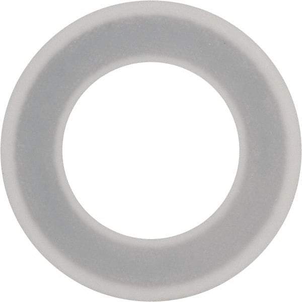 Made in USA - 3" Pipe, 3-1/16" ID x 5-3/8" OD Flange Gasket - PTFE, White, 3/32" Thick - Exact Industrial Supply