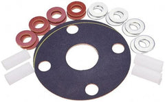 Made in USA - 10" Pipe, 10" ID x 16" OD Flange Gasket - Neoprene Rubber, 1/8" Thick - Exact Industrial Supply