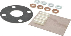 Made in USA - 2" Pipe, 2" ID x 6" OD Flange Gasket - Neoprene Rubber, 1/8" Thick - Exact Industrial Supply