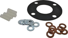 Made in USA - 3" Pipe, 3" ID x 7-1/2" OD Flange Gasket - Neoprene Rubber, 1/8" Thick - Exact Industrial Supply