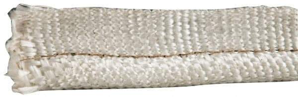 Made in USA - 1/2" Bulb Diam, 1-1/4" Overall Width, Silica Tadpole Gasketing - 25' Long, Tan - Exact Industrial Supply