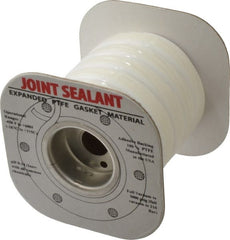 Made in USA - 15' Long x 5/8" Wide Economy PTFE Joint Sealant - Exact Industrial Supply