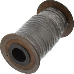 Made in USA - 3/16" x 22' Spool Length, Acrylic Fiber Graphite Yarn Compression Packing - Exact Industrial Supply
