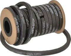 Made in USA - 5/16" x 14.2' Spool Length, 100% GFO Fiber Compression Packing - Exact Industrial Supply