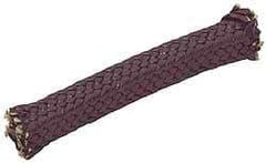 Made in USA - 5/8" x 2-2/5' Spool Length, Graphite Impregnated Aramid Compression Packing - 1,800 Max psi, -50 to 600° F, Gray - Exact Industrial Supply
