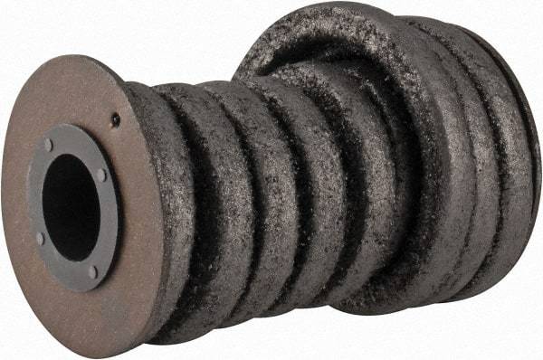 Made in USA - 3/8" x 5-1/2' Spool Length, Graphite Impregnated Aramid Compression Packing - 1,800 Max psi, -50 to 600° F, Gray - Exact Industrial Supply
