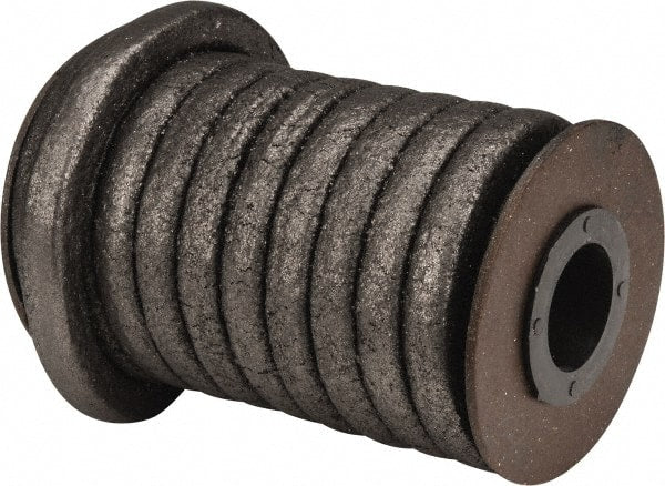 Made in USA - 3/8" x 12.4' Spool Length, Graphite Impregnated Aramid Compression Packing - Exact Industrial Supply