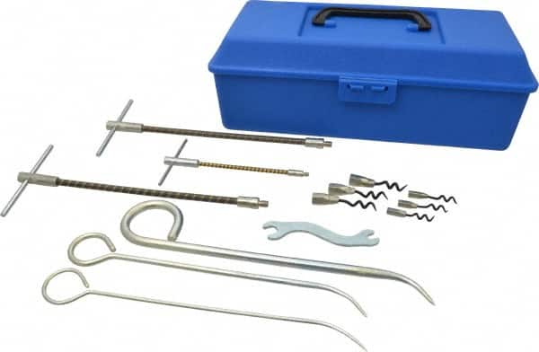 Made in USA - 14 Piece Interchangeable Tip Packing Tool Set - Exact Industrial Supply