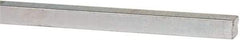 Made in USA - 12" Long x 3/16" High x 3/16" Wide, Zinc-Plated Oversized Key Stock - C1018 Steel - Exact Industrial Supply