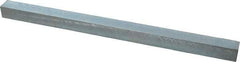 Made in USA - 12" Long x 11/16" High x 11/16" Wide, Zinc-Plated Oversized Key Stock - C1018 Steel - Exact Industrial Supply