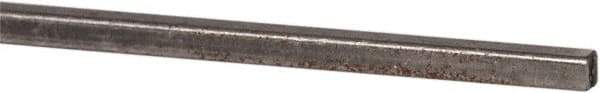 Made in USA - 12" Long x 1/16" High x 1/16" Wide, Over/Undersized Key Stock - 1090/1095 Steel - Exact Industrial Supply