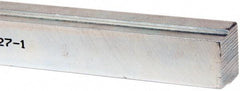 Made in USA - 12" Long, Zinc-Plated Step Key Stock for Shafts - C1018 Steel - Exact Industrial Supply