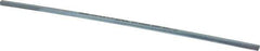 Made in USA - 12" Long, Zinc-Plated Step Key Stock for Gears - C1018 Steel - Exact Industrial Supply