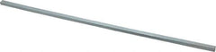 Made in USA - 12" Long, Zinc-Plated Step Key Stock for Gears - C1018 Steel - Exact Industrial Supply