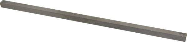 Made in USA - 12" Long x 3/8" High x 3/8" Wide, Undersized Key Stock - Type 316 Stainless Steel - Exact Industrial Supply