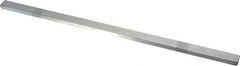 Made in USA - 12" Long, Zinc-Plated Oversized Key Stock - C1045 Steel - Exact Industrial Supply