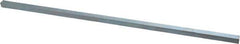 Made in USA - 12" Long, Zinc-Plated Oversized Key Stock - C1045 Steel - Exact Industrial Supply