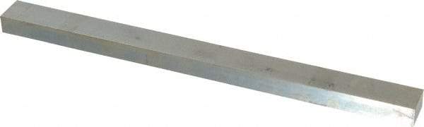 Made in USA - 12" Long, Zinc-Plated Oversized Key Stock - C1045 Steel - Exact Industrial Supply