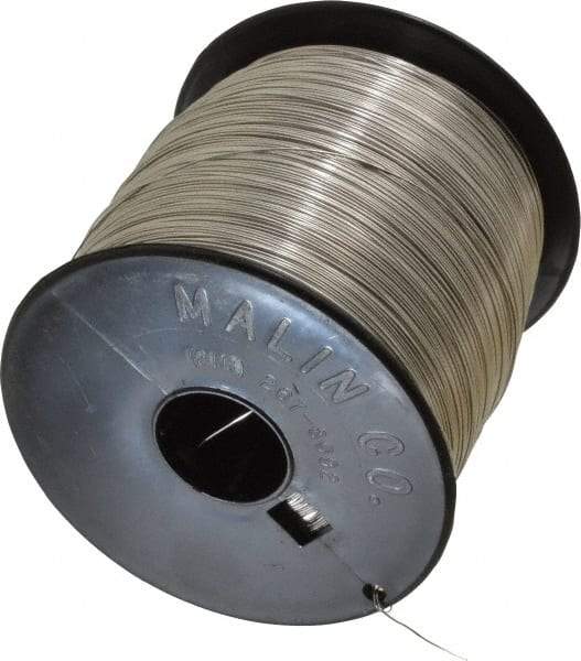 Value Collection - 24 Gage, 0.02 Inch Diameter x 4,625 Ft. Long, 302/304 Safety Lock Wire - 5 Lb. Shipping Weight - Exact Industrial Supply