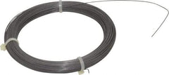 Value Collection - 9 Gage, 0.022 Inch Diameter x 193 Ft. Long, High Carbon Steel, Tempered Music Wire Coil - ASTM A228, 1/4 Lb. Shipping Weight - Exact Industrial Supply