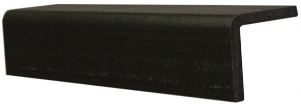 Made in USA - 6 Inch Leg Long x 1/2 Inch Thick x 5 Ft. Long, Standard Plastic Angle - Exact Industrial Supply