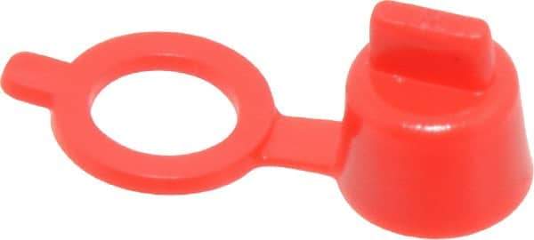 Caplugs - Grease Fitting Cap - Red, 100 Pieces - Exact Industrial Supply