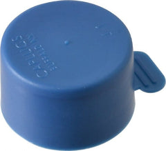 Cap: 1″ ID, 100 Pack 0.81″ OAL, Polyethylene, Blue