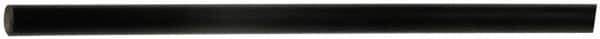 Made in USA - 4' Long, 1-1/2" Diam, Polyurethane Plastic Rod - 90A Hardness, Black - Exact Industrial Supply