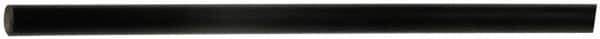 Made in USA - 2' Long, 3" Diam, Polyurethane Plastic Rod - 75D Hardness, Black - Exact Industrial Supply