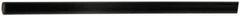 Made in USA - 2' Long, 3" Diam, Polyurethane Plastic Rod - 75D Hardness, Black - Exact Industrial Supply