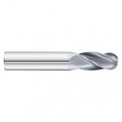13/64 x 5/8 x 2-1/2 4 Flute Ball Nose  End Mill- Series 3200SD - Exact Industrial Supply