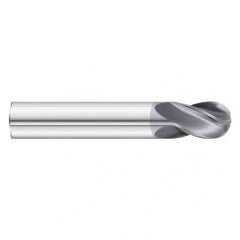 1" x 1 x 4 4 Flute Ball Nose  End Mill- Series 3200STB - Exact Industrial Supply