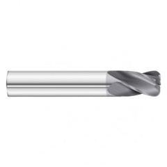 3/4 Dia. x 4 Overall Length 4-Flute .020 C/R Solid Carbide SE End Mill-Round Shank-Center Cut-TiAlN - Exact Industrial Supply