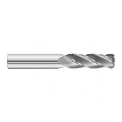 5/16 Dia. x 4 Overall Length 4-Flute .060 C/R Solid Carbide SE End Mill-Round Shank-Center Cut-Uncoated - Exact Industrial Supply