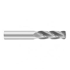 5/16 Dia. x 4 Overall Length 4-Flute .060 C/R Solid Carbide SE End Mill-Round Shank-Center Cut-Uncoated - Exact Industrial Supply
