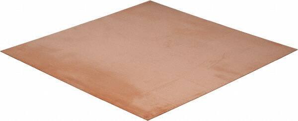 Value Collection - 0.032 Inch Thick x 12 Inch Square, Copper Sheet - Alloy 101 OFHC - Exact Industrial Supply