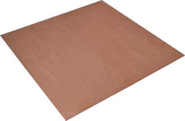 Value Collection - 0.064 Inch Thick x 12 Inch Square, Copper Sheet - Alloy 101 OFHC - Exact Industrial Supply