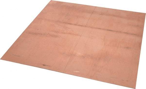 Value Collection - 0.05 Inch Thick x 12 Inch Square, Copper Sheet - Alloy 110 - Exact Industrial Supply