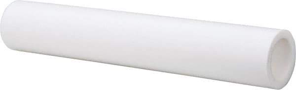 Made in USA - 1-3/4 Inch Outside Diameter x 2 Ft. Long, Plastic Round Tube - PTFE (Virgin), +/- 0.050 Inch Tolerance - Exact Industrial Supply
