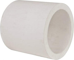 Made in USA - 5 Inch Outside Diameter x 6 Inch Long, Plastic Round Tube - PTFE (Virgin) - Exact Industrial Supply