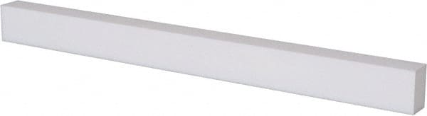USA Sealing - 3' x 4" x 5/8" White PTFE (Virgin) Rectangular Bar - Exact Industrial Supply