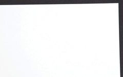 Made in USA - 1 Piece, 10" Wide x 20" Long Plastic Shim Stock Sheet - White, ±10% Tolerance - Exact Industrial Supply