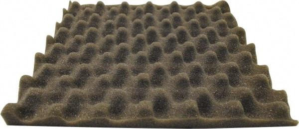 Singer Safety - 27" Long x 54" Wide, Polyester Polyurethane Convoluted Foam - Dept of Transportation MVSS #302, Underwriters Laboratories UL94 #HF-1 Specification, Charcoal Gray - Exact Industrial Supply