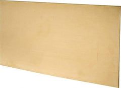 Made in USA - 2 Piece, 25 Inch Long x 6 Inch Wide x 0.025 Inch Thick, Shim Sheet Stock - Brass - Exact Industrial Supply