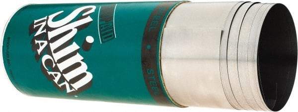 Made in USA - 2.50 m Long x 150 mm Wide x 0.1 mm Thick, Roll Shim Stock - Steel - Exact Industrial Supply