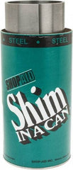 Made in USA - 2.50 m Long x 150 mm Wide x 0.3 mm Thick, Roll Shim Stock - Steel - Exact Industrial Supply