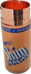 Made in USA - 100 Inch Long x 6 Inch Wide x 0.003 Inch Thick, Roll Shim Stock - Copper - Exact Industrial Supply