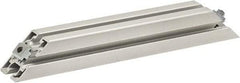 80/20 Inc. - 40mm Wide, Open Shelving Accessory/Component - Aluminum, Clear Anodized Finish, 320mm Long, Use with 4545 - Exact Industrial Supply